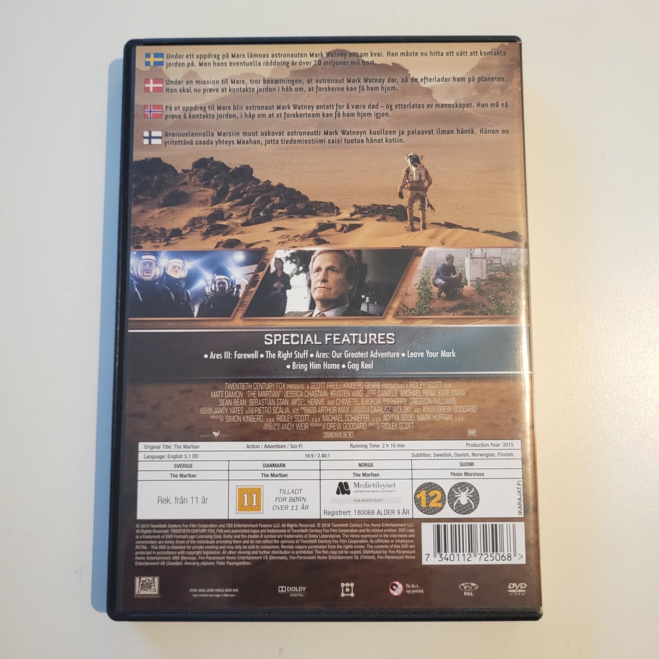 The martian, DVD, drama