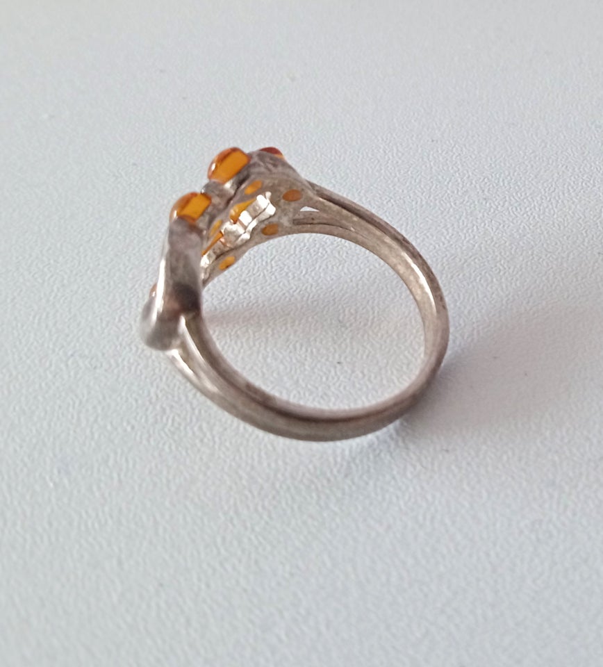 Fingerring, sølv, House Of Amber