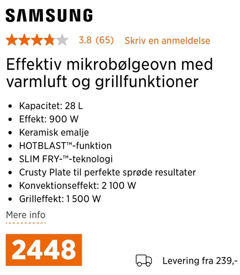 Kombi ovn Micro  Samsung