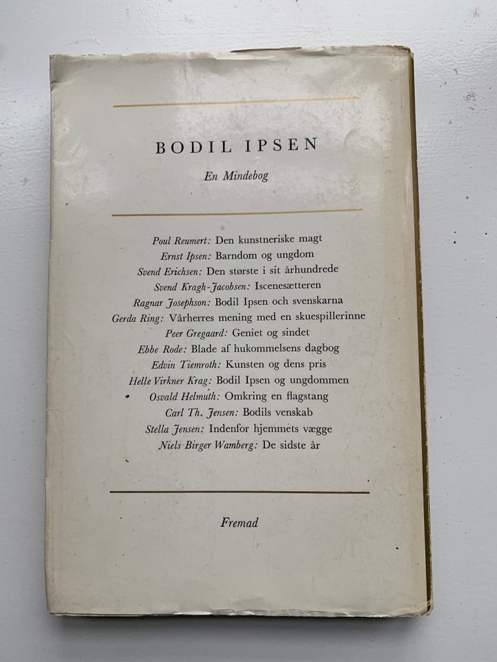 Bodil Ipsen - En mindebog,