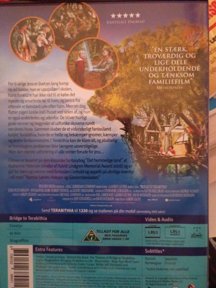 Terabithia, Et Hemmeligt Land, DVD