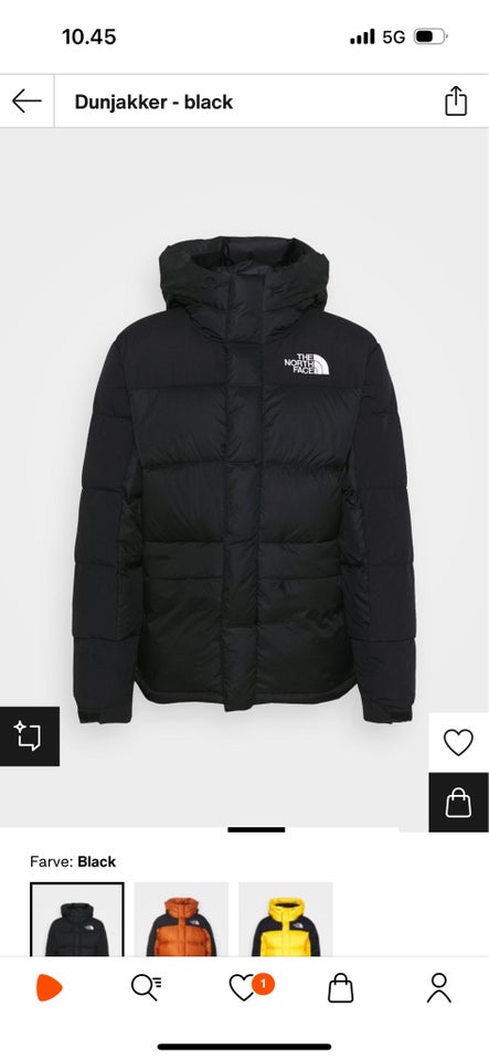 Dynejakke, str. XL, The north face