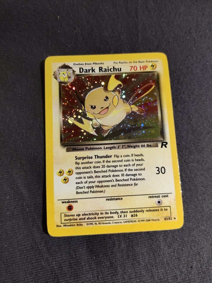 Samlekort, Raichu 83/82 Holo