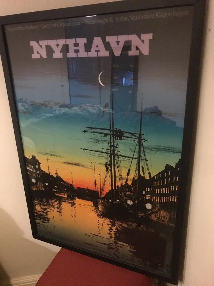 Plakat, Bo bonfils, motiv: Nyhavn