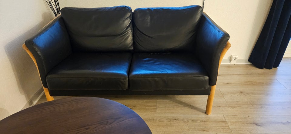 Sofa, læder, 2 pers.