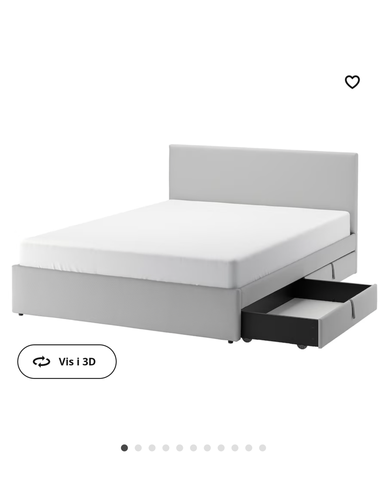 Enkeltseng IKEA b: 140 l: 200