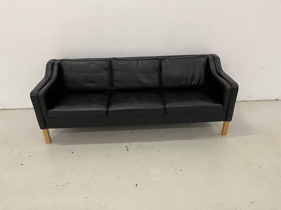 Sofa, læder, 3 pers.