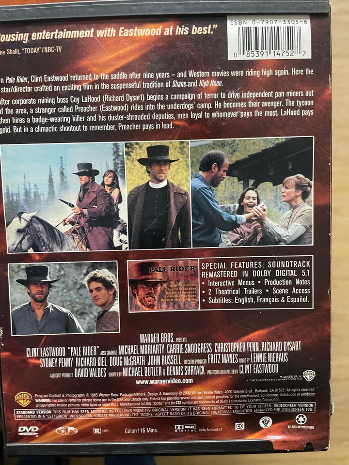 Pale rider DVD western