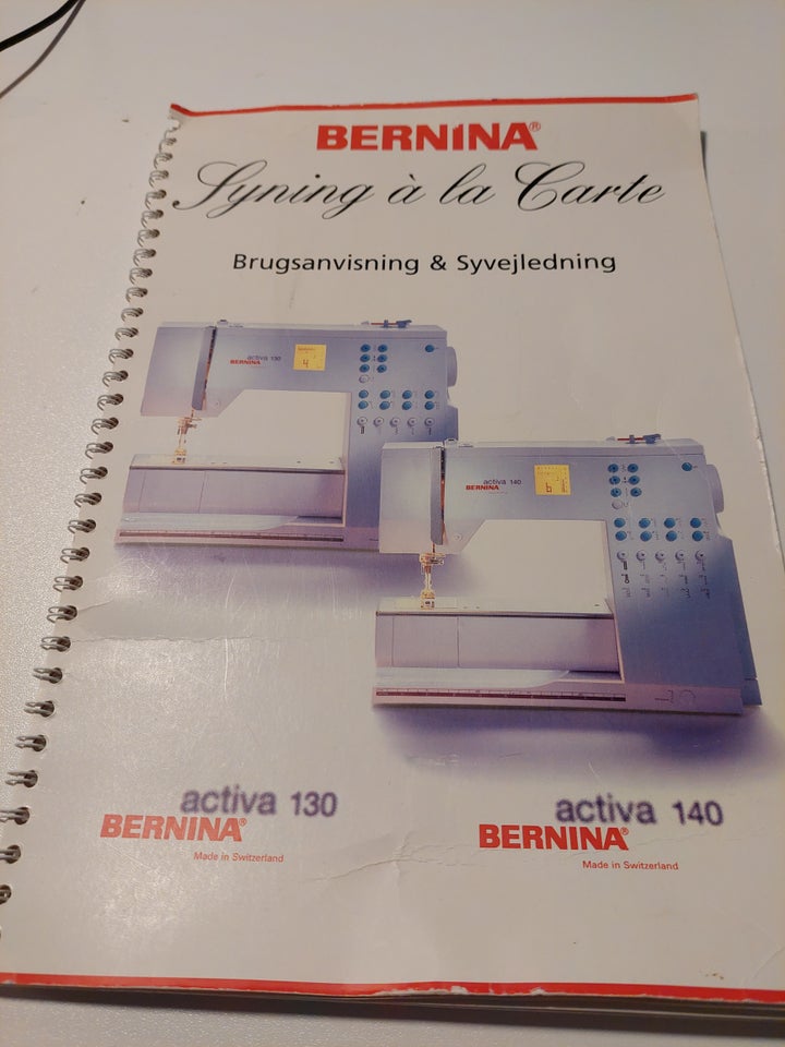 Symaskine, Manual til Bernina