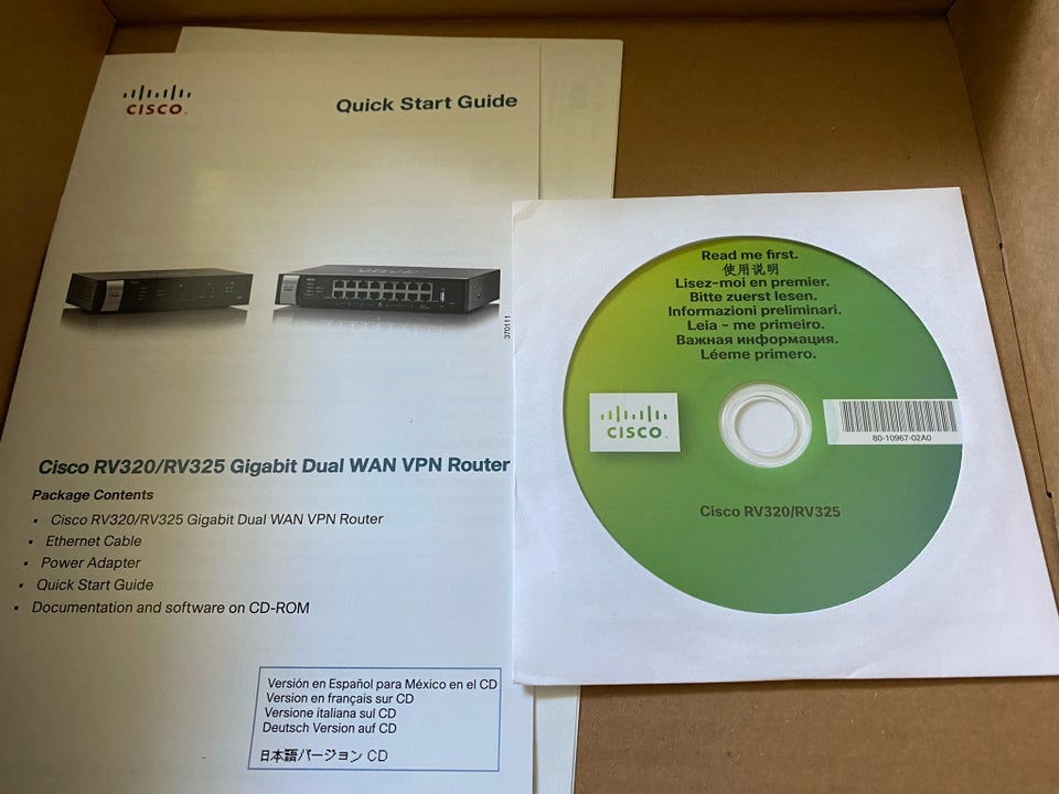 Router, Cisco RV320, Perfekt