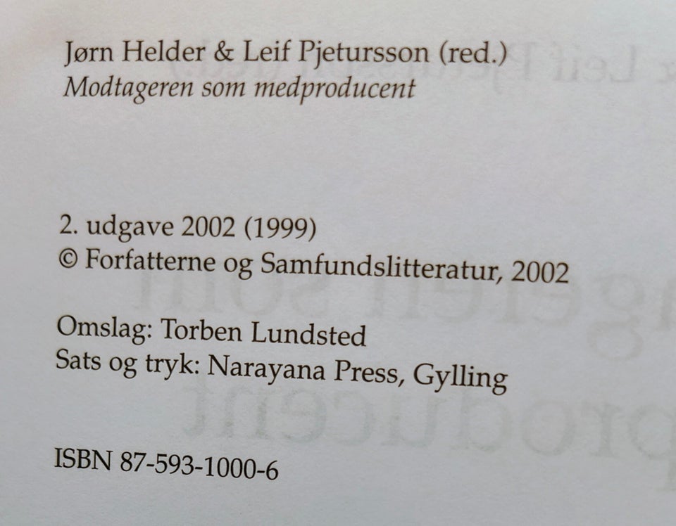 Modtageren som medproducent , Jørn