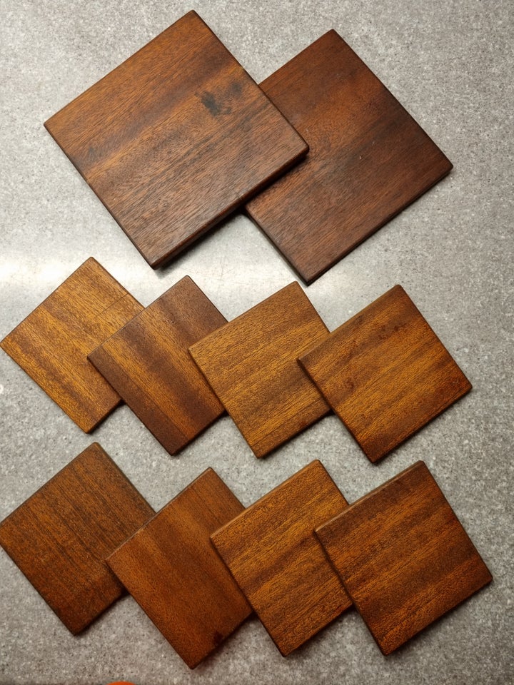 Teak coasters