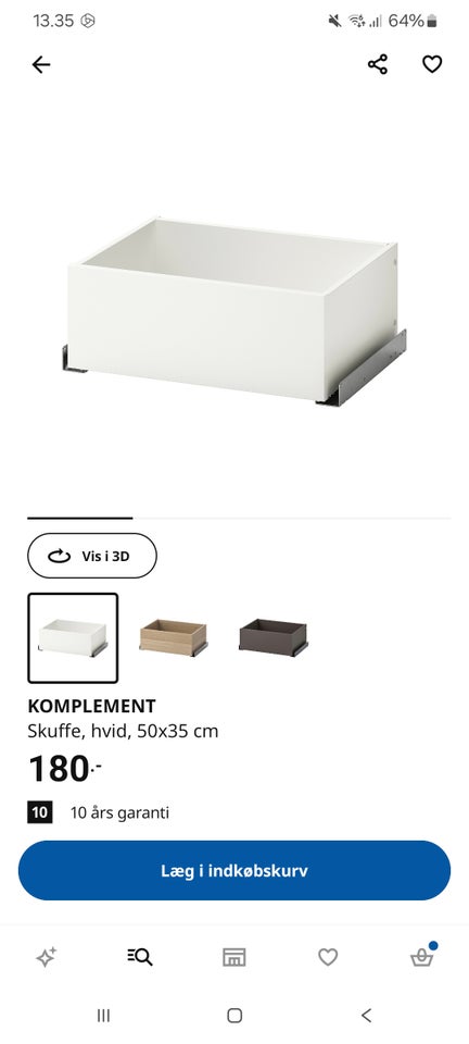 Skuffeelement Ikea