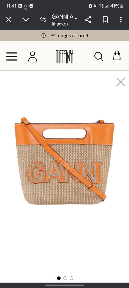 Crossbody, Ganni, læder