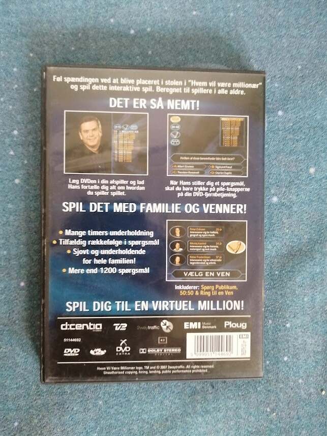 Hvem Vil Være Millionær DVD-spil,