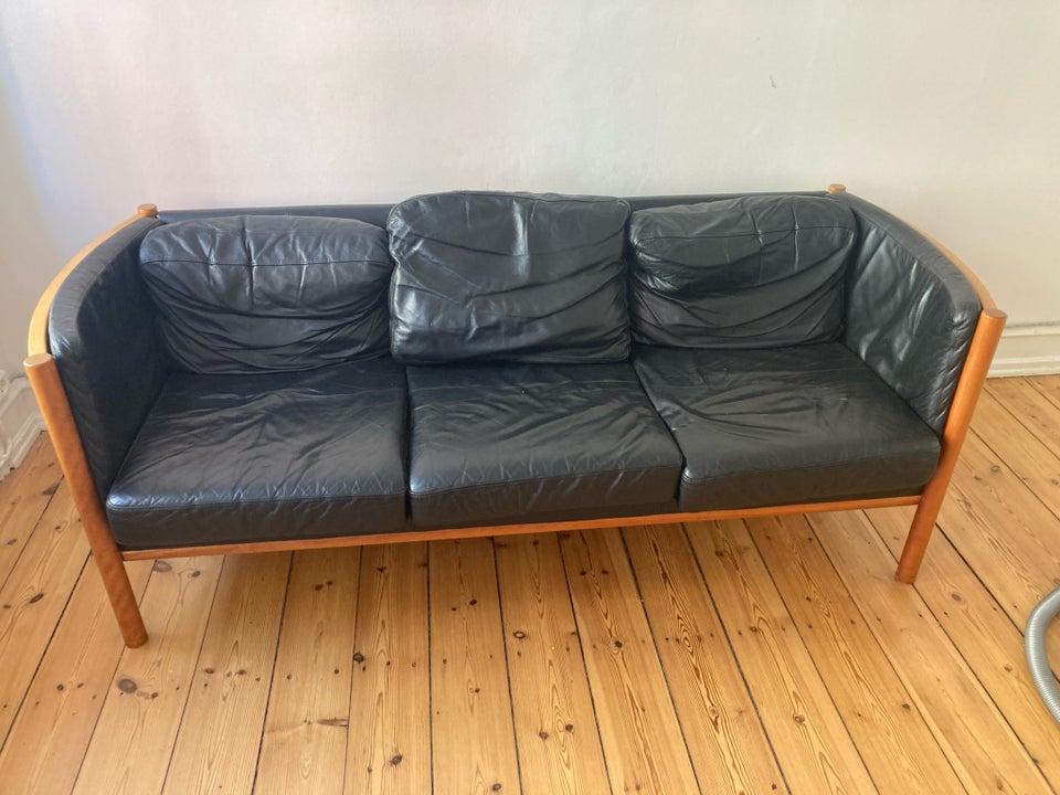 Sofa læder 3 pers