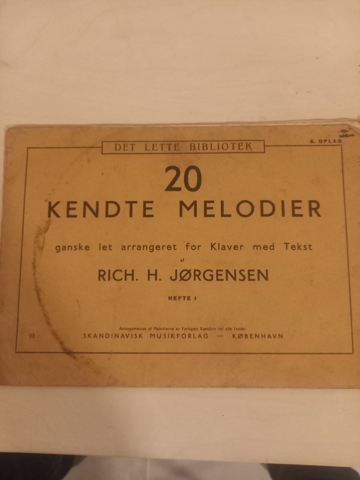 20 kendte melodier, Rich. H.