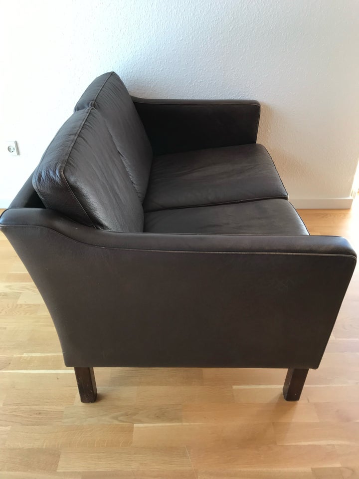 Sofa, læder, 2 pers.