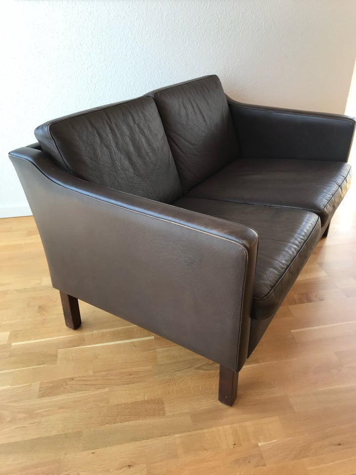 Sofa, læder, 2 pers.