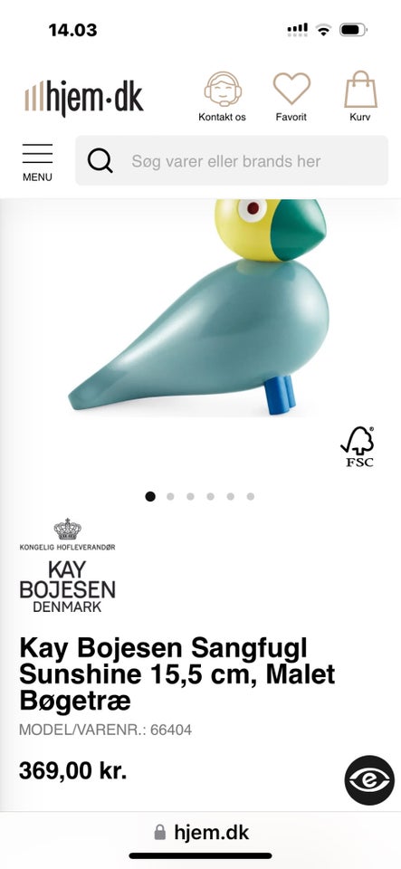 Kay Bojesen fugl Kay Boyesen