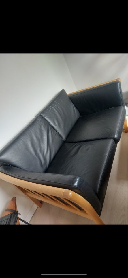 Sofa, læder, 2 pers.