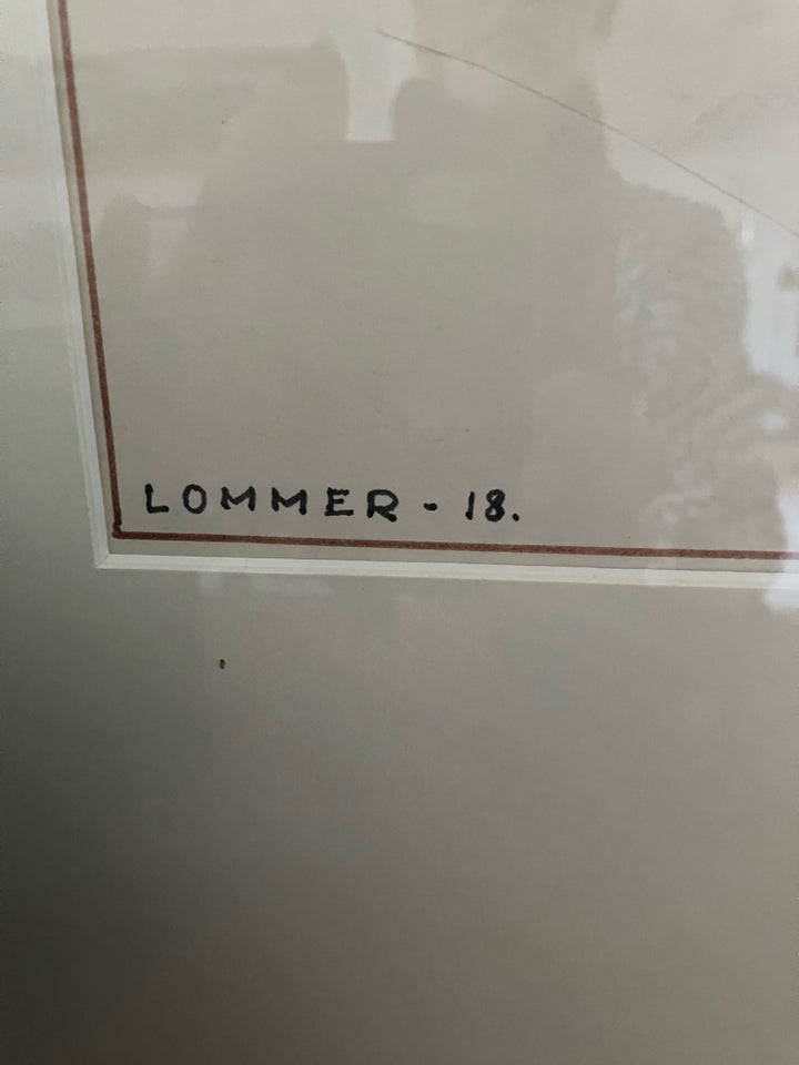 Litografi Stig Lommer b: 42 h: 54