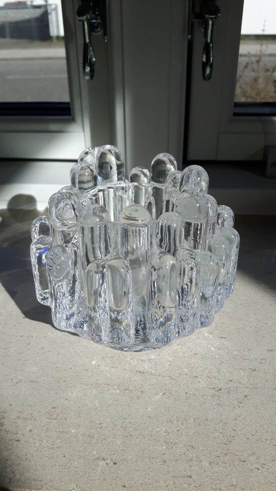 Glas Lysestage Fyrfad Skulptur