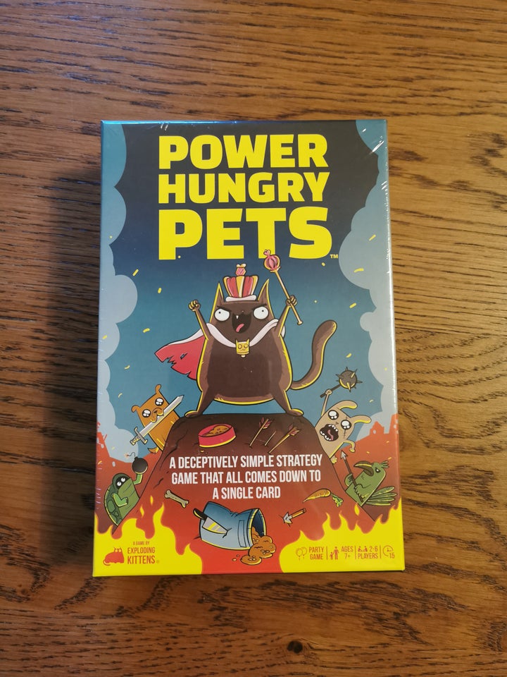 Uåbnet Power Hungry Pets kortspil,