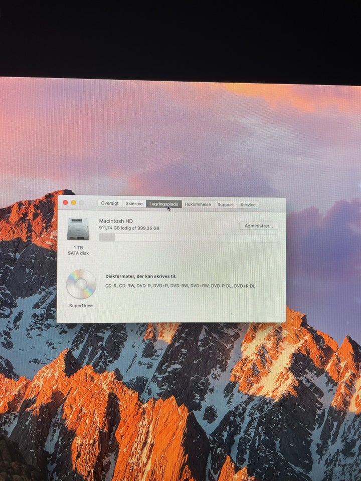 iMac 27 1000 GB harddisk