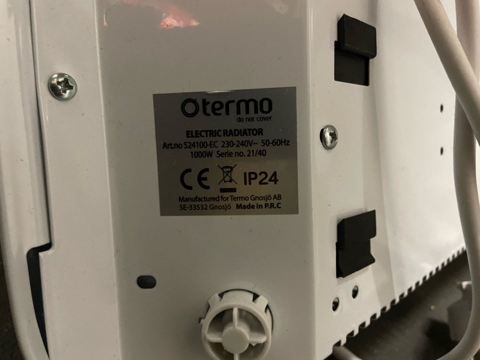 Elradiator, Termo