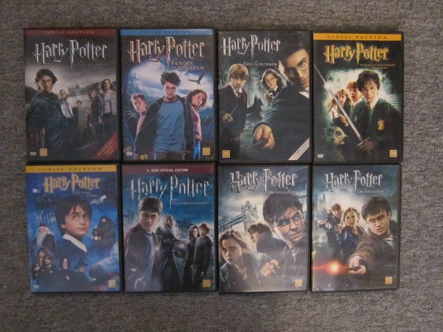 Harry Potter serien komplet, DVD,