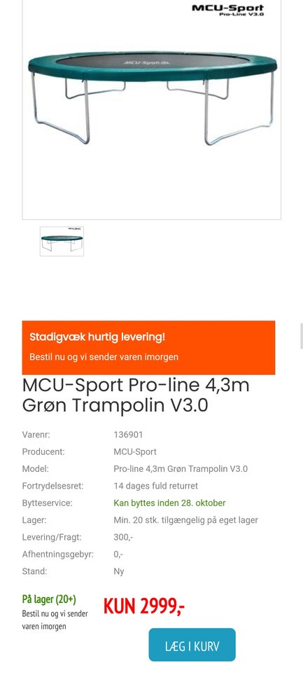 Trampolin Trampolin MCU Sport