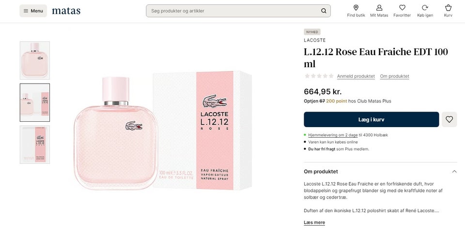 Dameparfume, Lacoste L.12.12 Rose