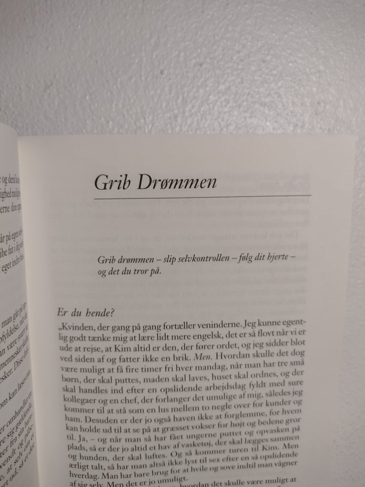 Grib Drømmen , Lene Thomasen, emne: