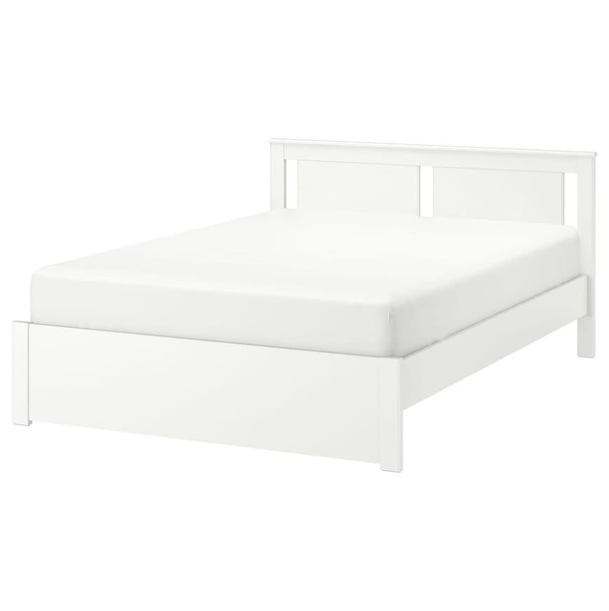 Ikea bed with 2 sideboards and 2