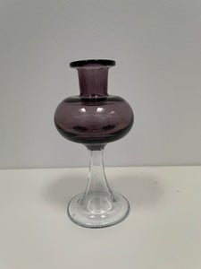 Glas Lysestage / vase Holmegaard