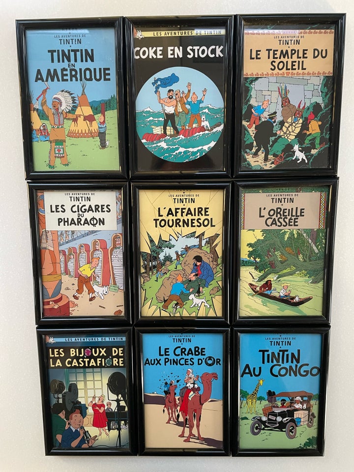 Indrammet print Hergé motiv: