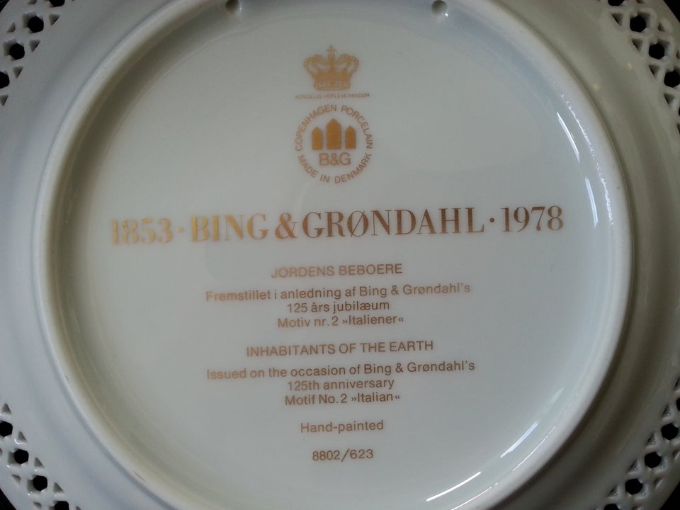 Glas, Tallerken x 4, Bing  Grøndahl