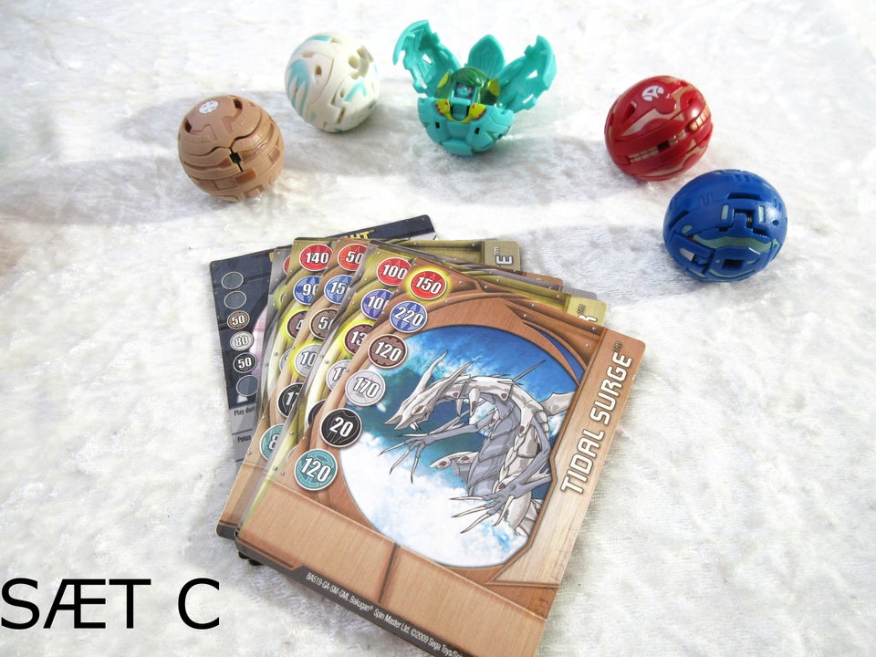 Bakugan, bakugan 5 forskellige sæt