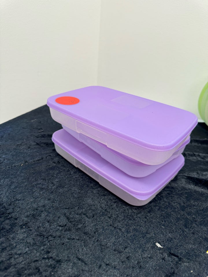 3 bokse kasser bøtter Tupperware