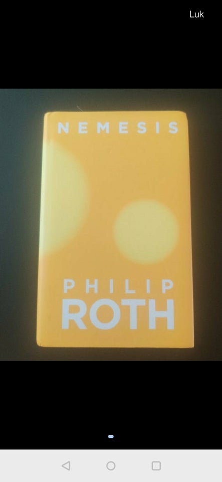 Nemesis, Philip Roth, genre: roman