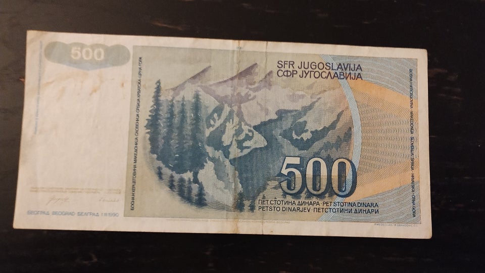 Østeuropa, sedler, 500 Dinara