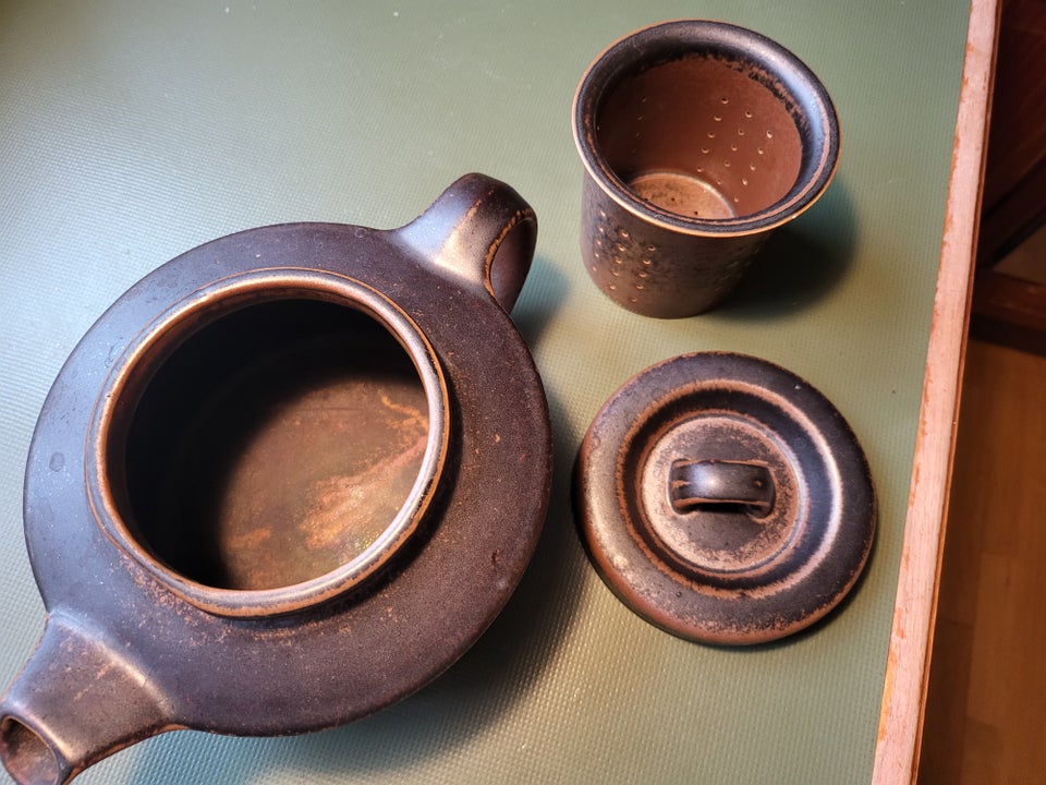 Keramik Tekande og skål Ruska