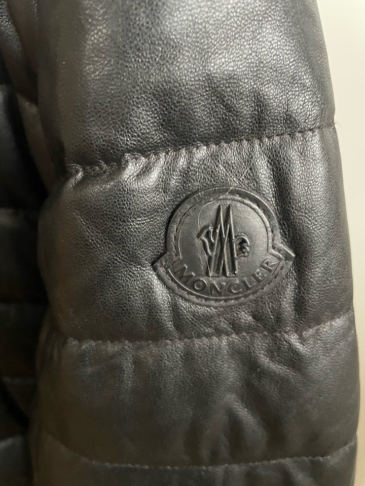 Læderjakke, str. XXL, Moncler