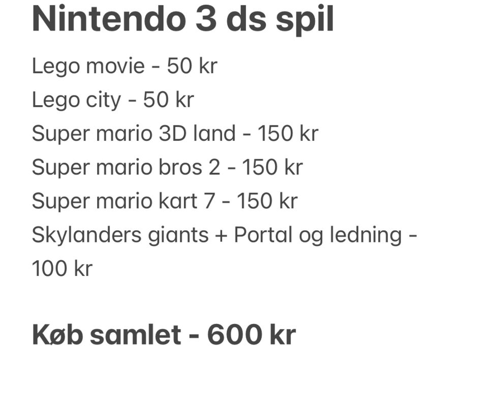 Nintendo 3ds spil, Nintendo 3DS