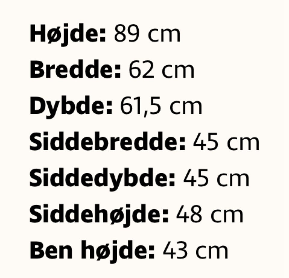 Spisebordsstol PU læder