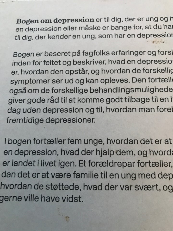 Blgen om depression, Tea Sletved,