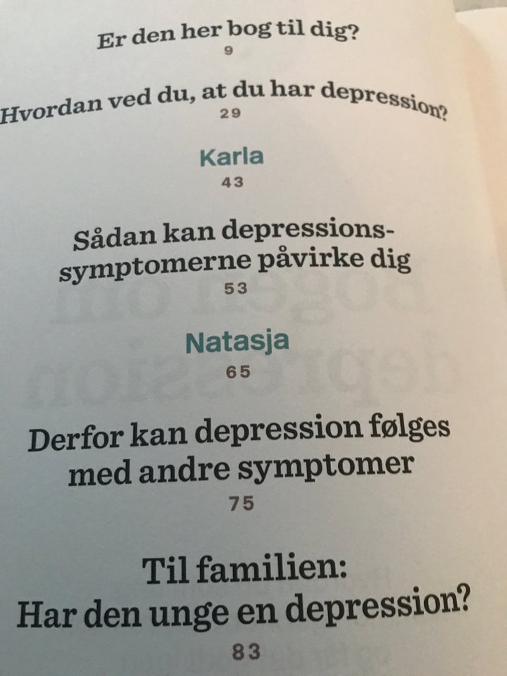 Blgen om depression, Tea Sletved,