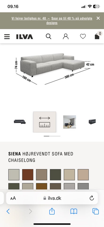 Sofa, andet materiale, 3 pers.