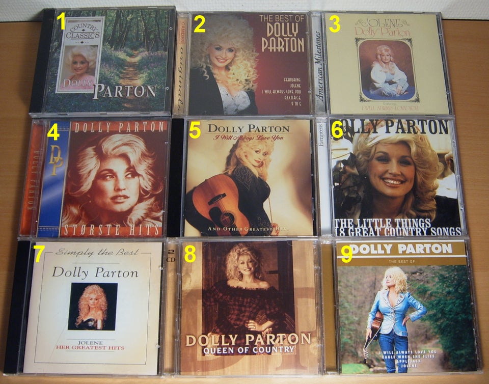 Dolly Parton: 8 Titler pop